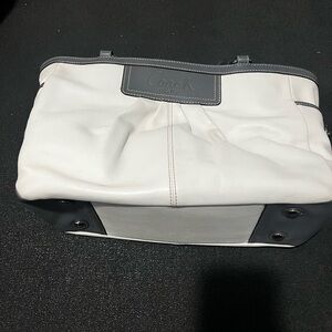 Coach White and Gray HandBag